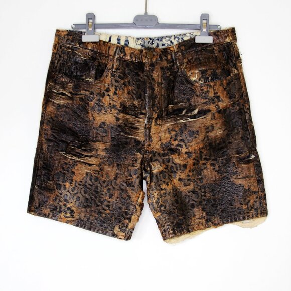BNWT SS25 ACNE STUDIOS LOOSE FIT DENIM MONOGRAM SHORTS 46 & 50 - Picture 2 of 13